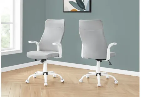 White & Grey Office Chair