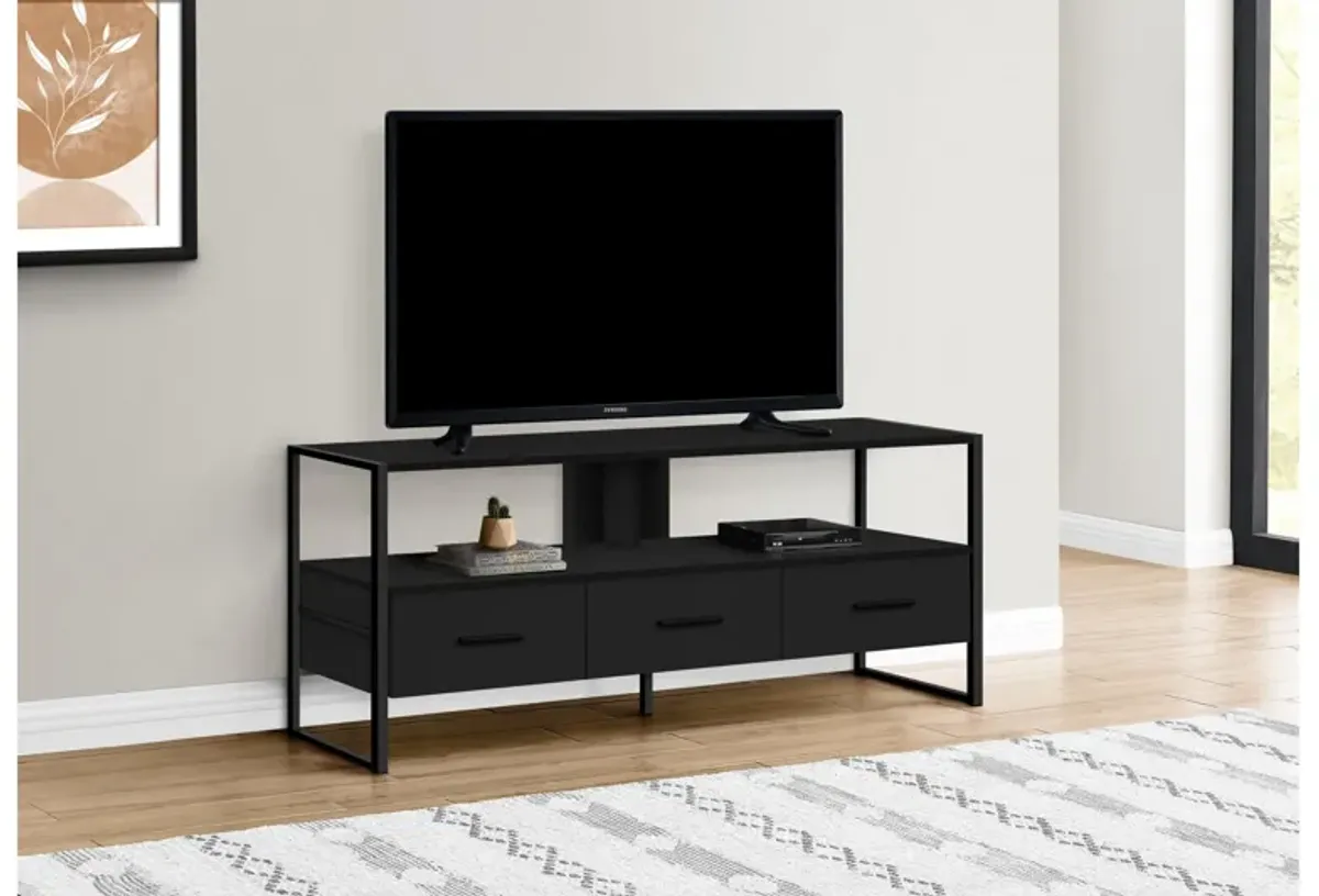 Black & Metal TV Stand