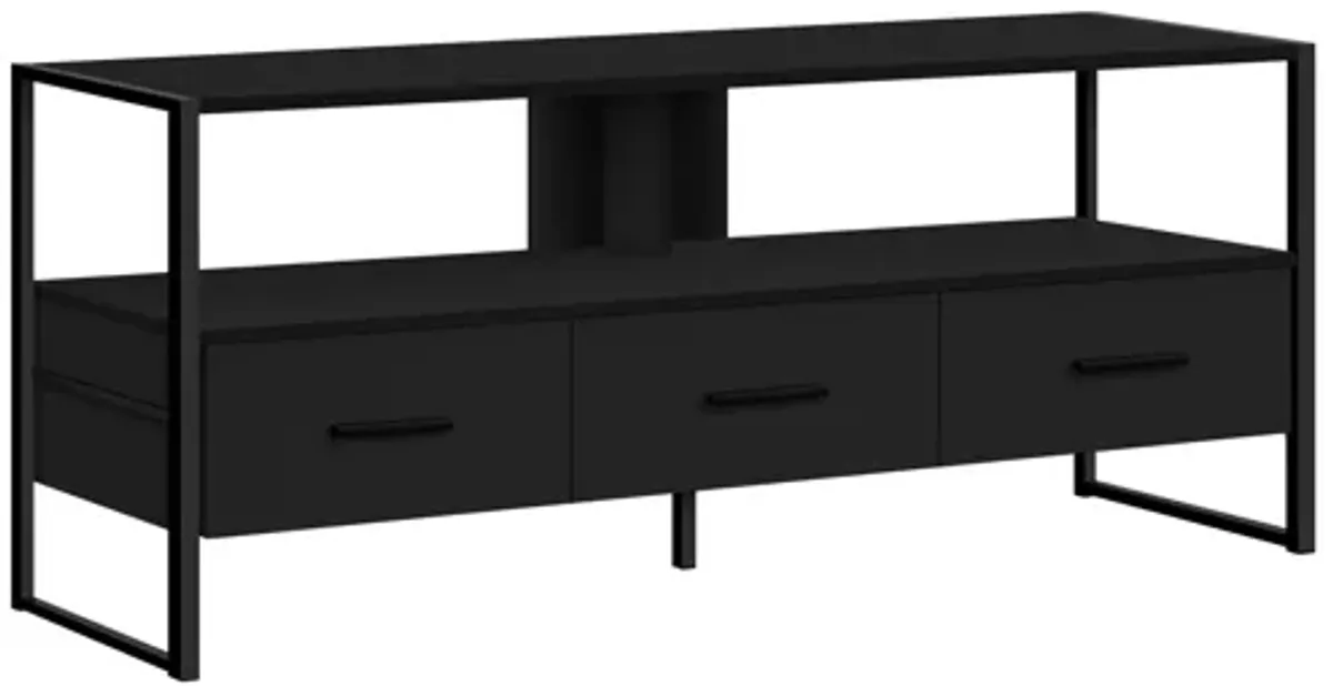 Black & Metal TV Stand