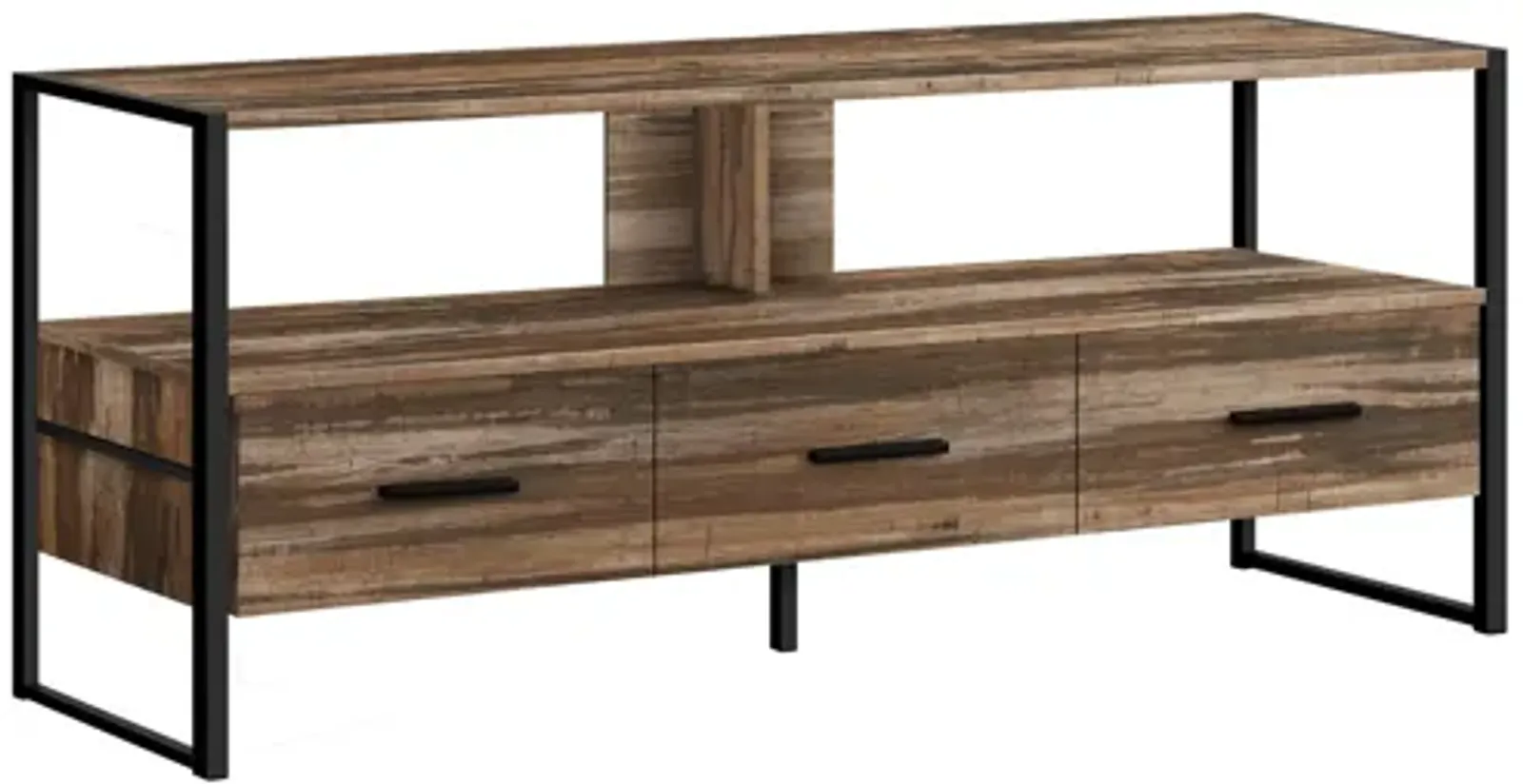 Brown Reclaimed Wood TV Stand