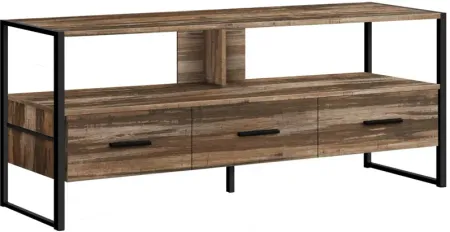 Brown Reclaimed Wood TV Stand