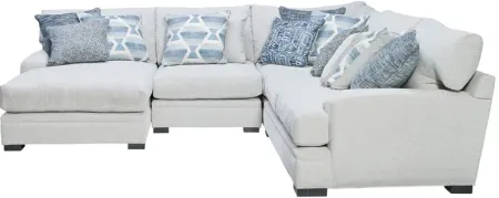 Bulova Indigo 5-Piece Sectional with Left Arm Facing Chaise