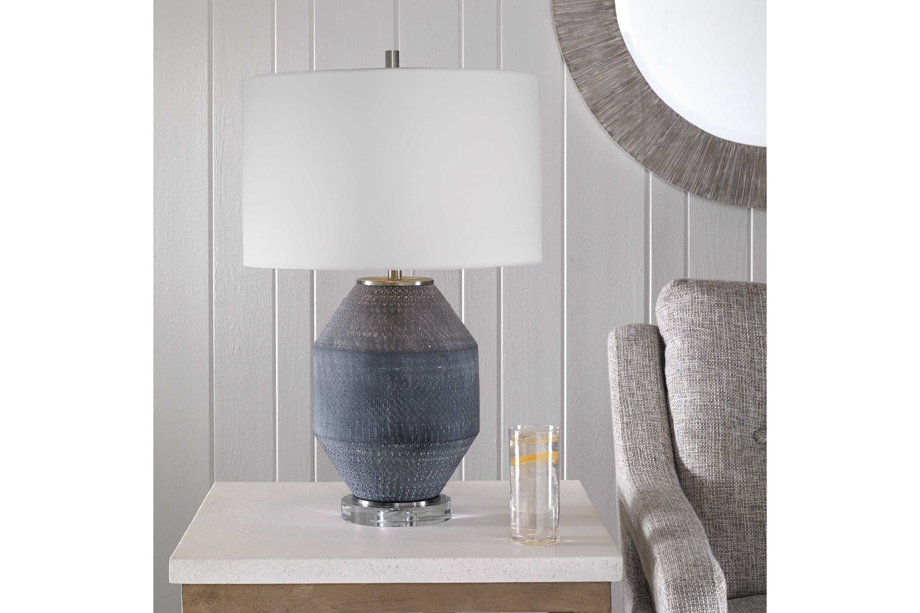 Blackjack Charcoal Table Lamp