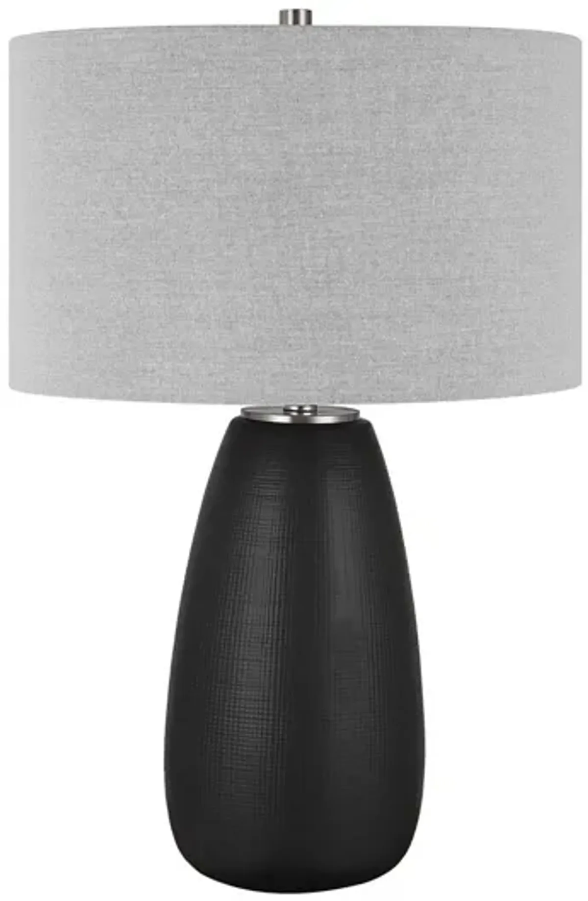 Twilight Satin Black Table Lamp