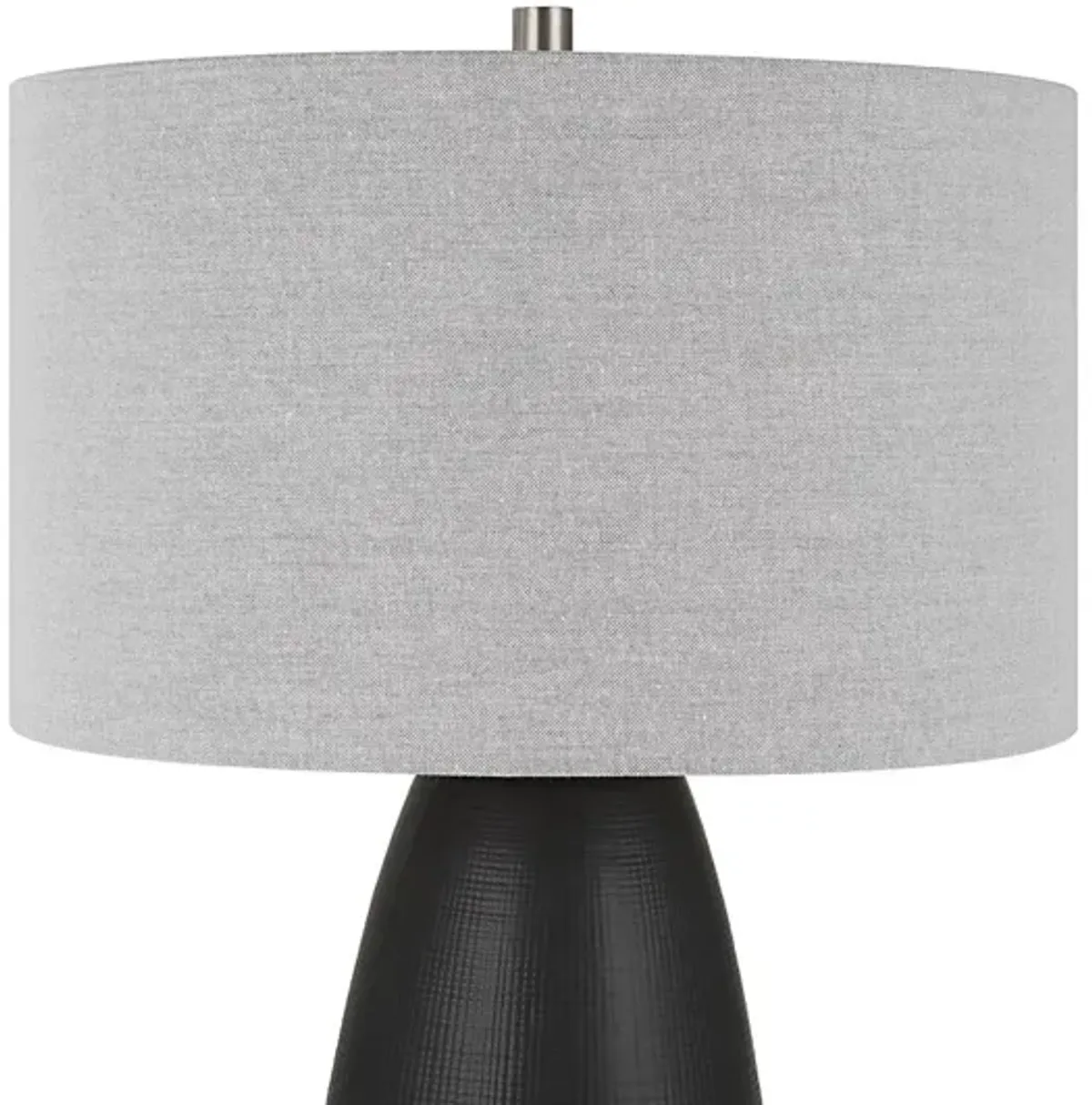 Twilight Satin Black Table Lamp