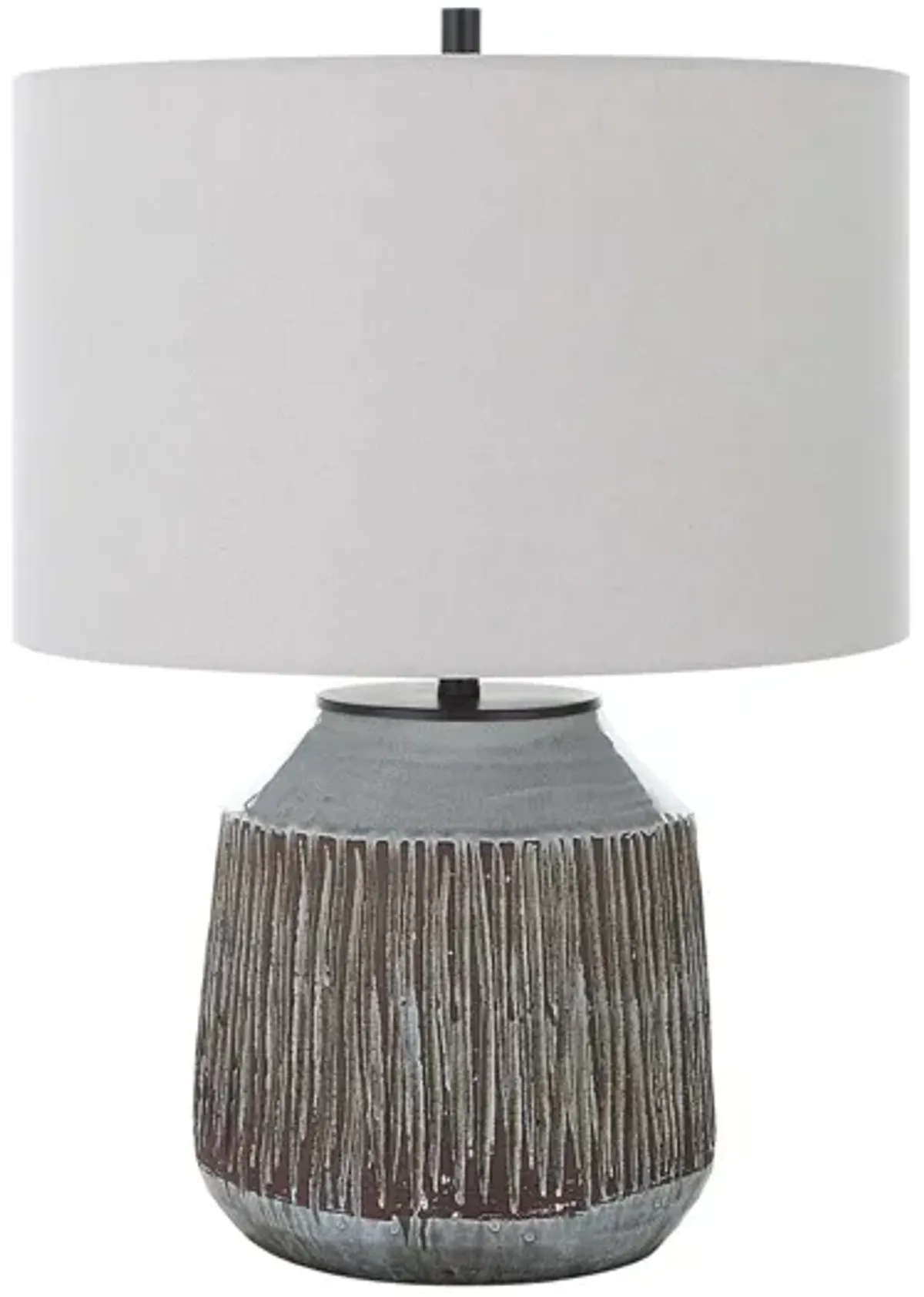 Neolithic Blue-Gray Table Lamp