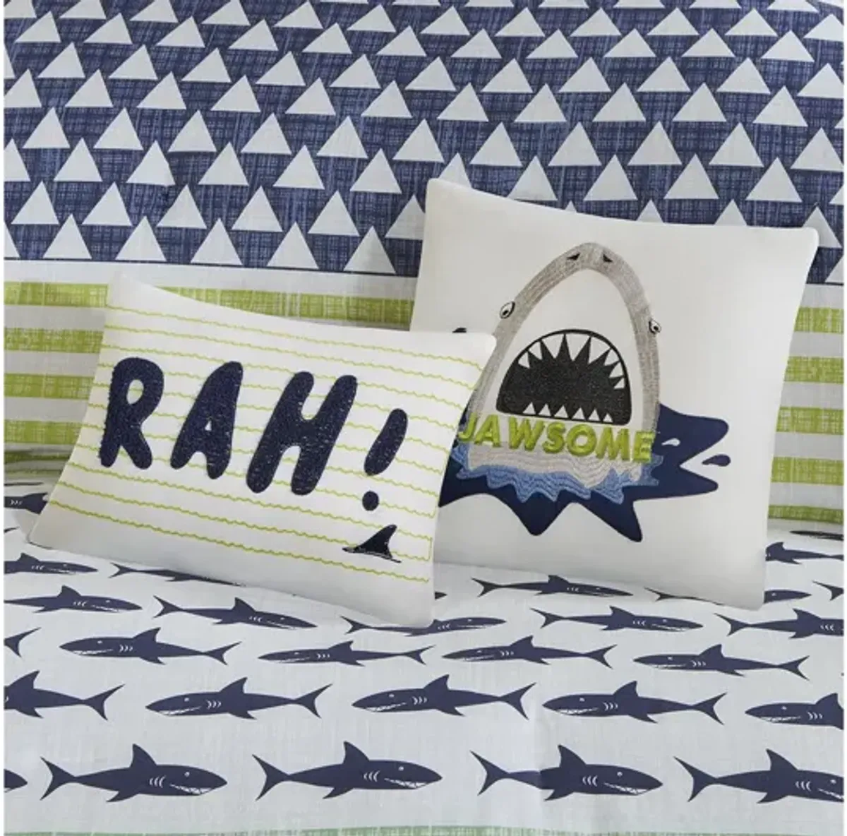 Finn Shark 5-Piece Full Comforter Set