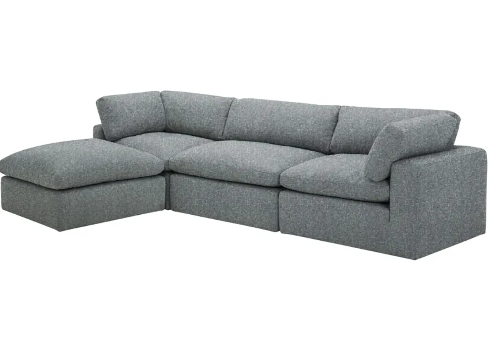 Hugg 4-Piece Modular Sectional with Ottoman