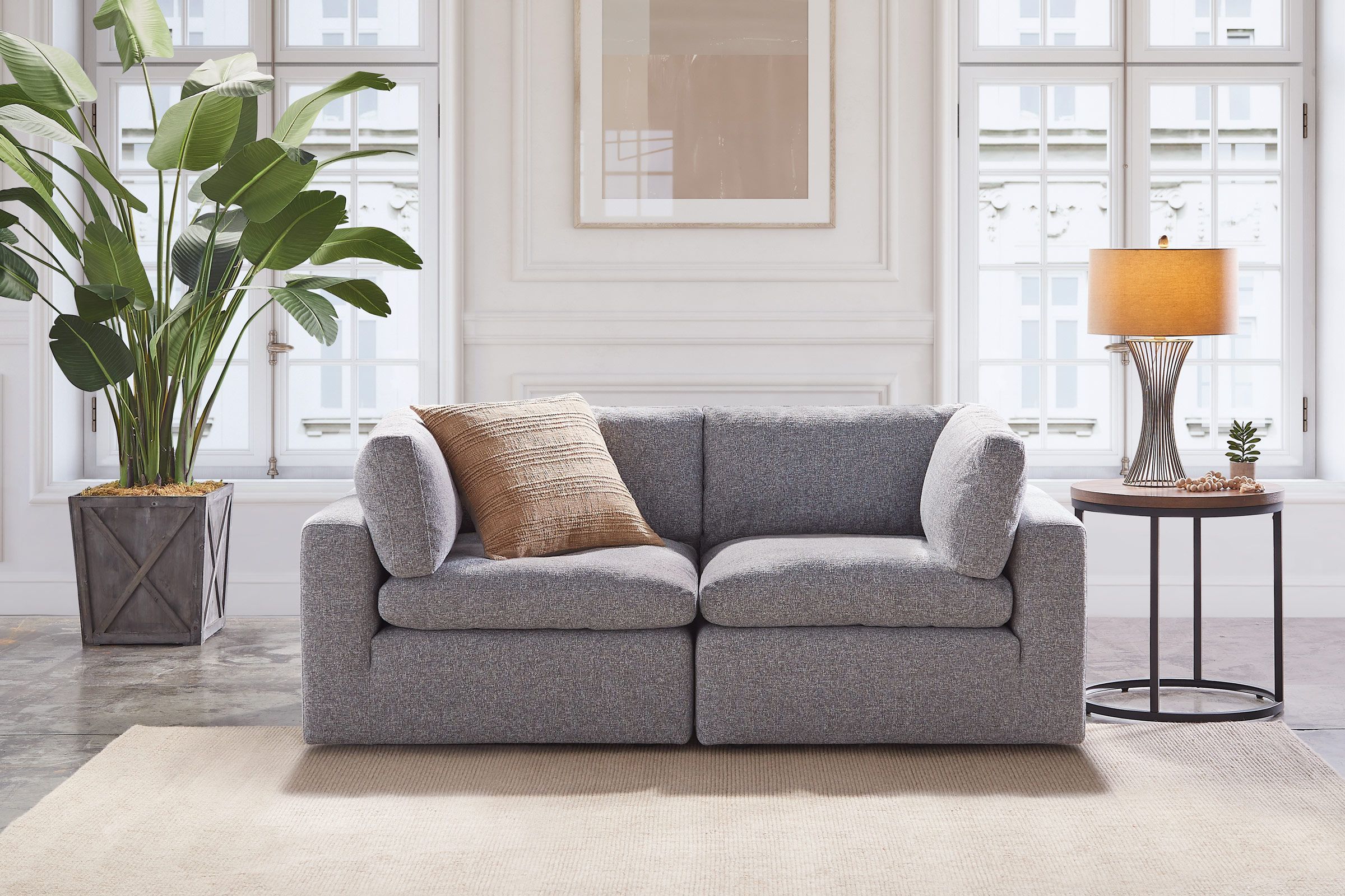 Hugg 2Piece Modular Loveseat