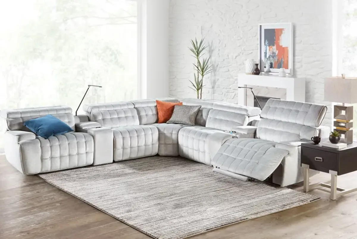 Dexter Zero Gravity Dual Power Reclining 7-Piece Sectional