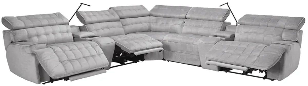 Dexter Zero Gravity Dual Power Reclining 7-Piece Sectional