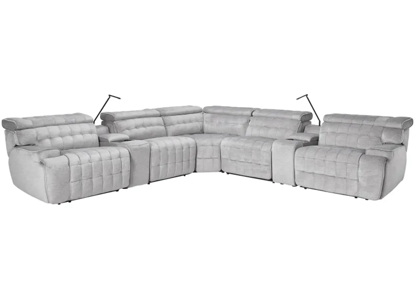 Dexter Zero Gravity Dual Power Reclining 7-Piece Sectional