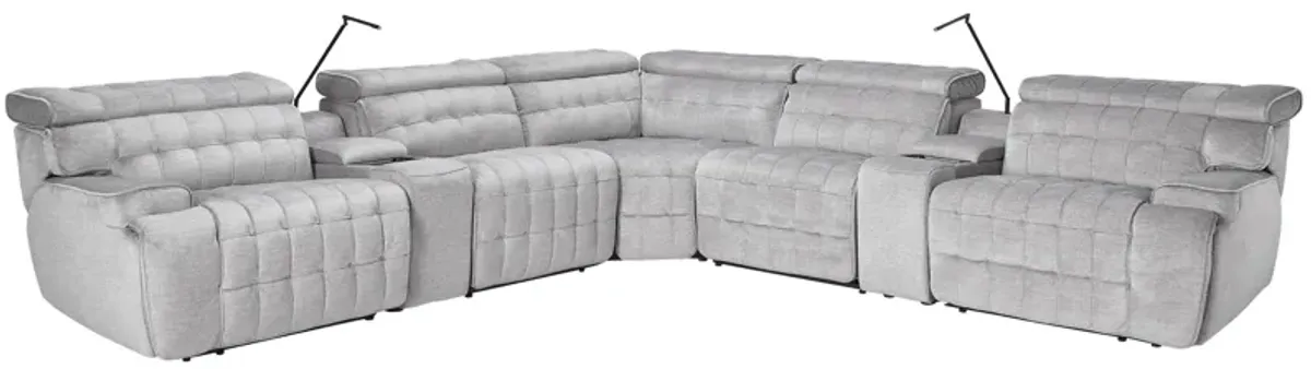 Dexter Zero Gravity Dual Power Reclining 7-Piece Sectional