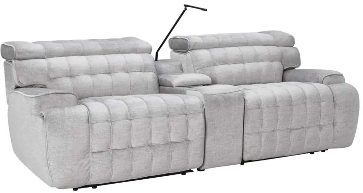 Dexter Zero Gravity Dual Power Reclining Console Loveseat