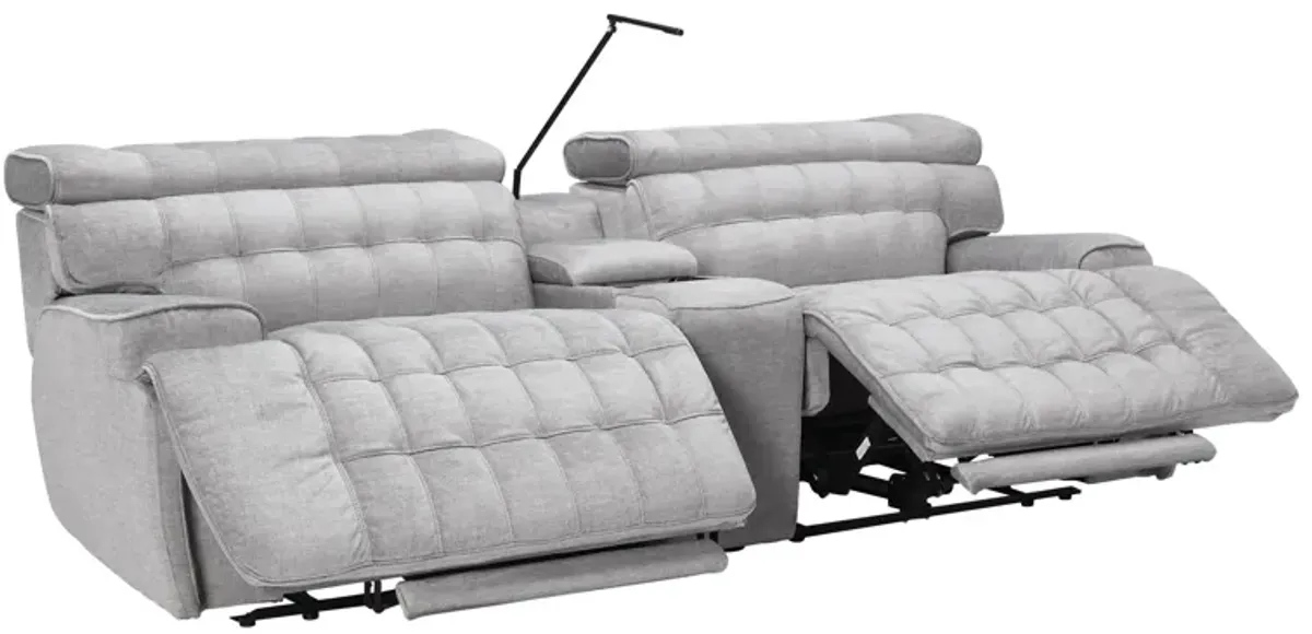 Dexter Zero Gravity Dual Power Reclining Console Loveseat