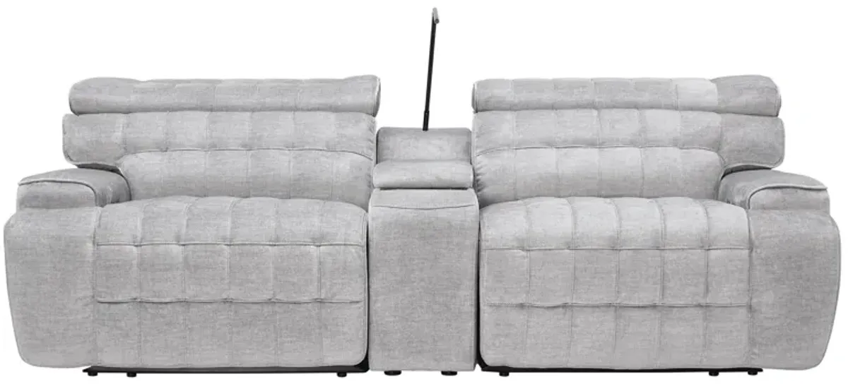 Dexter Zero Gravity Dual Power Reclining Console Loveseat