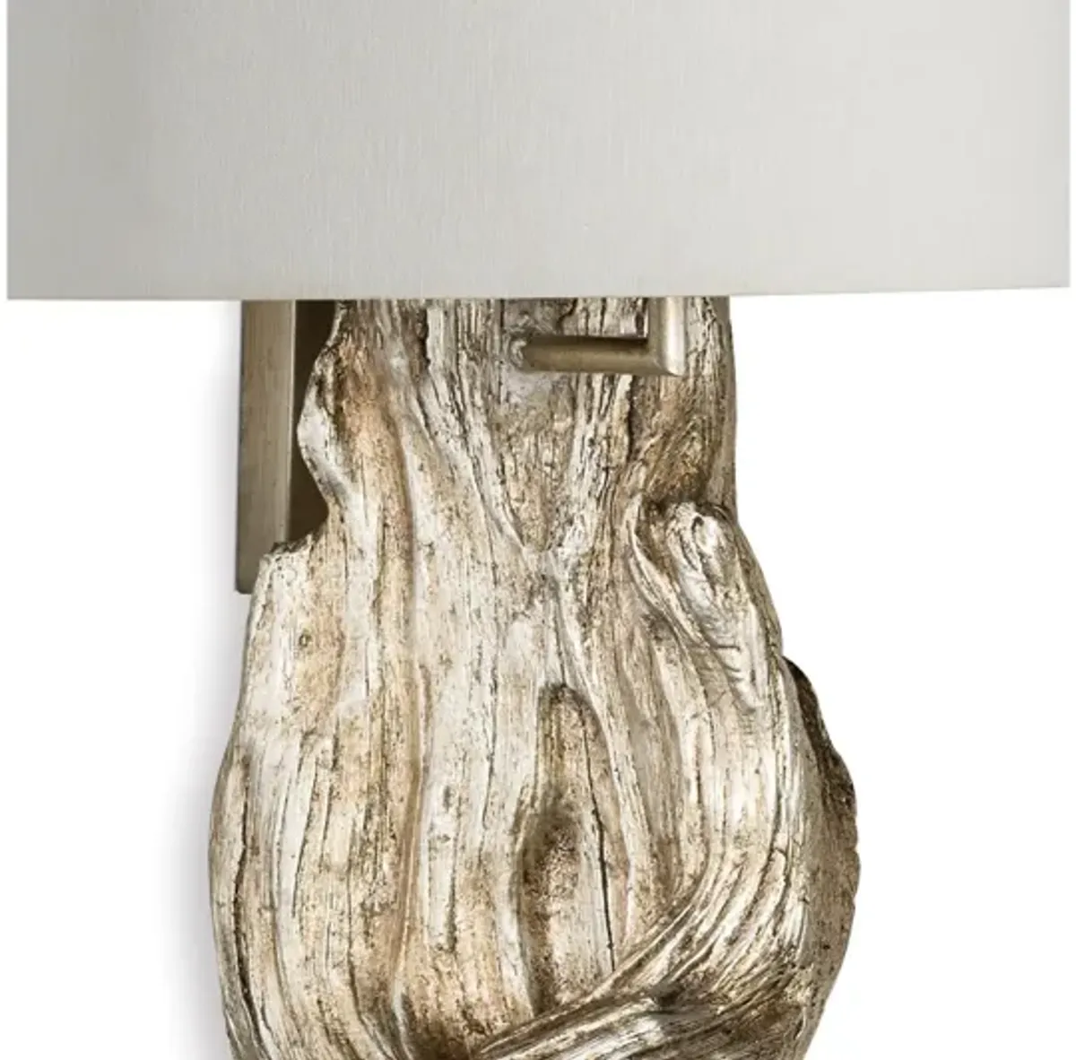 Driftwood Ambered Silver Leaf Sconce by Regina Andrew