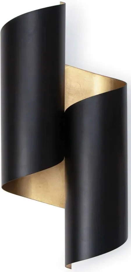 Folio Black and Gold Sconce by Regina Andrew