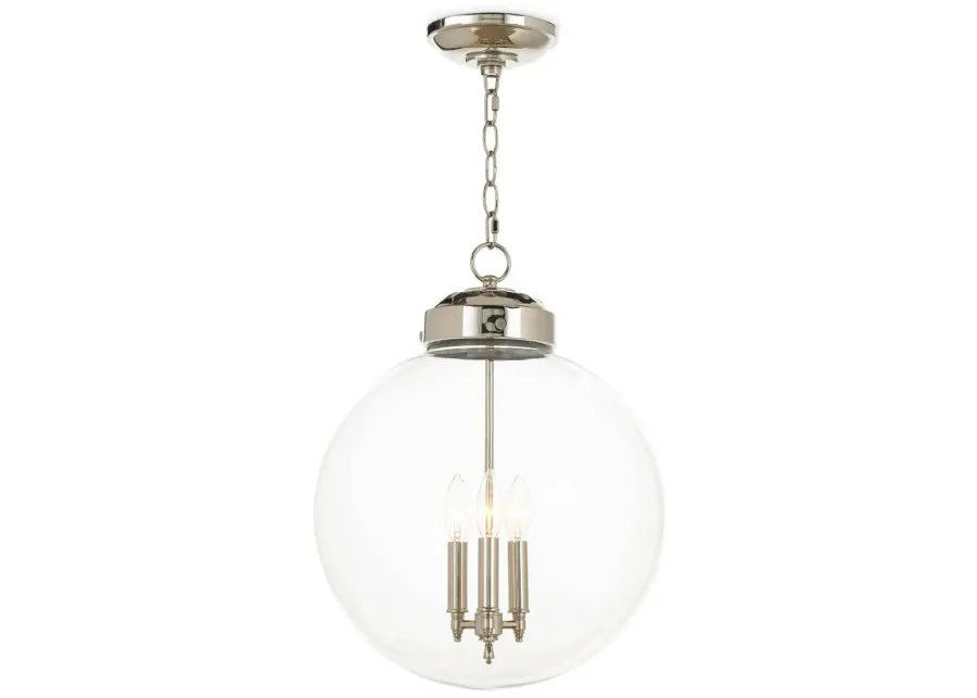 Globe Polished Nickel Pendant by Regina Andrew