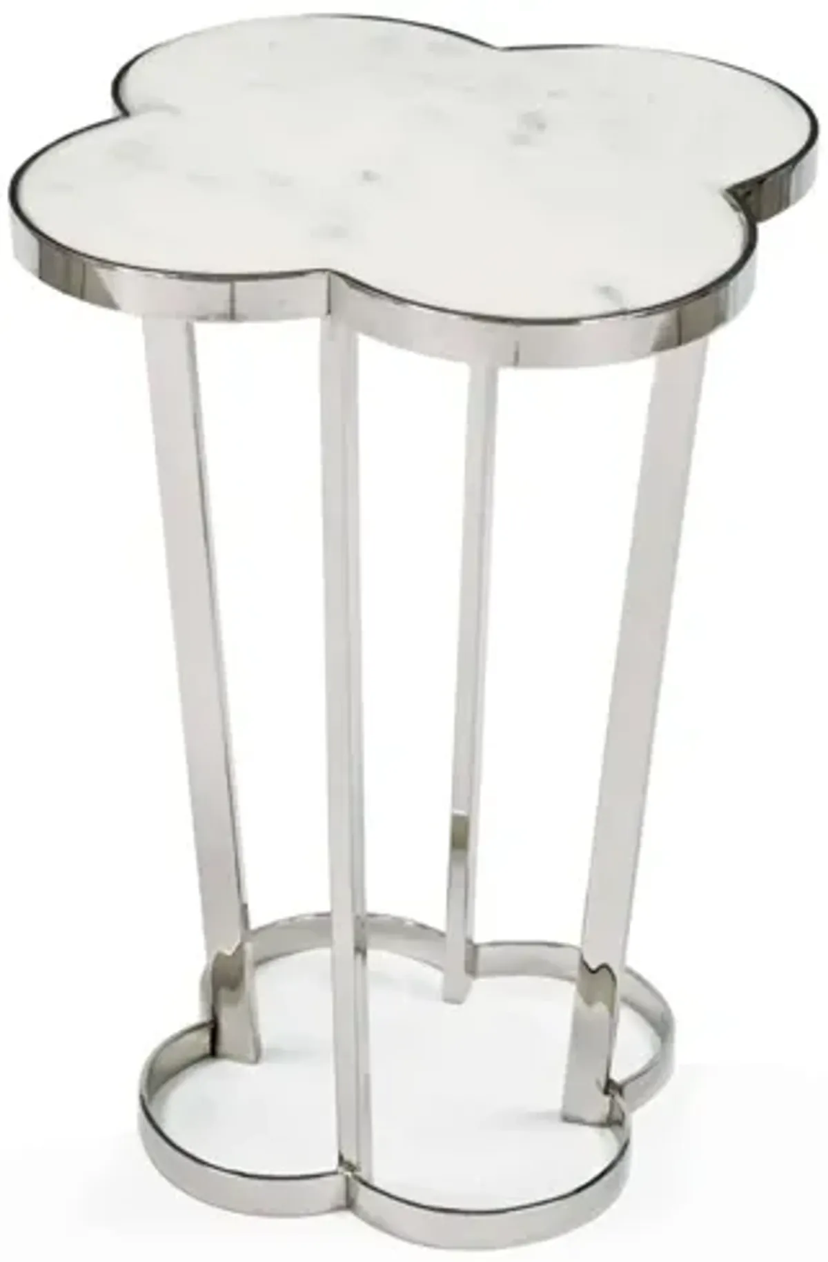 Polished Nickel Clover Table by Regina Andrew