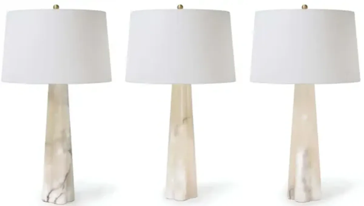 Quatrefoil Alabaster Table Lamp by Regina Andrew