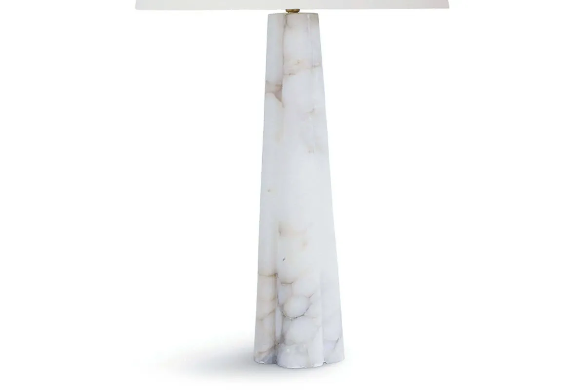 Quatrefoil Alabaster Table Lamp by Regina Andrew