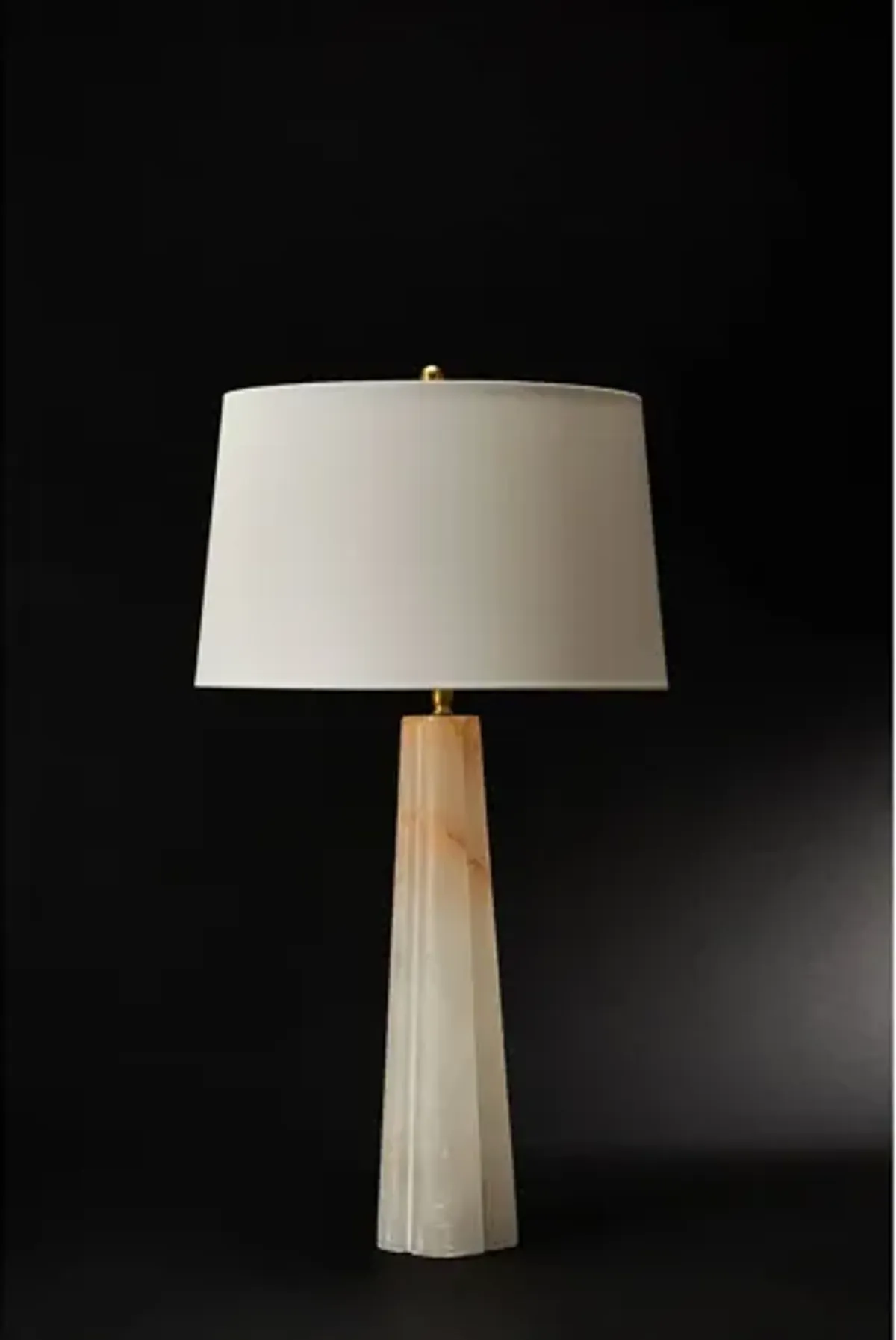 Quatrefoil Alabaster Table Lamp by Regina Andrew