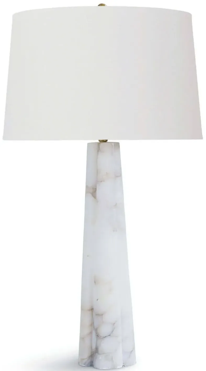 Quatrefoil Alabaster Table Lamp by Regina Andrew