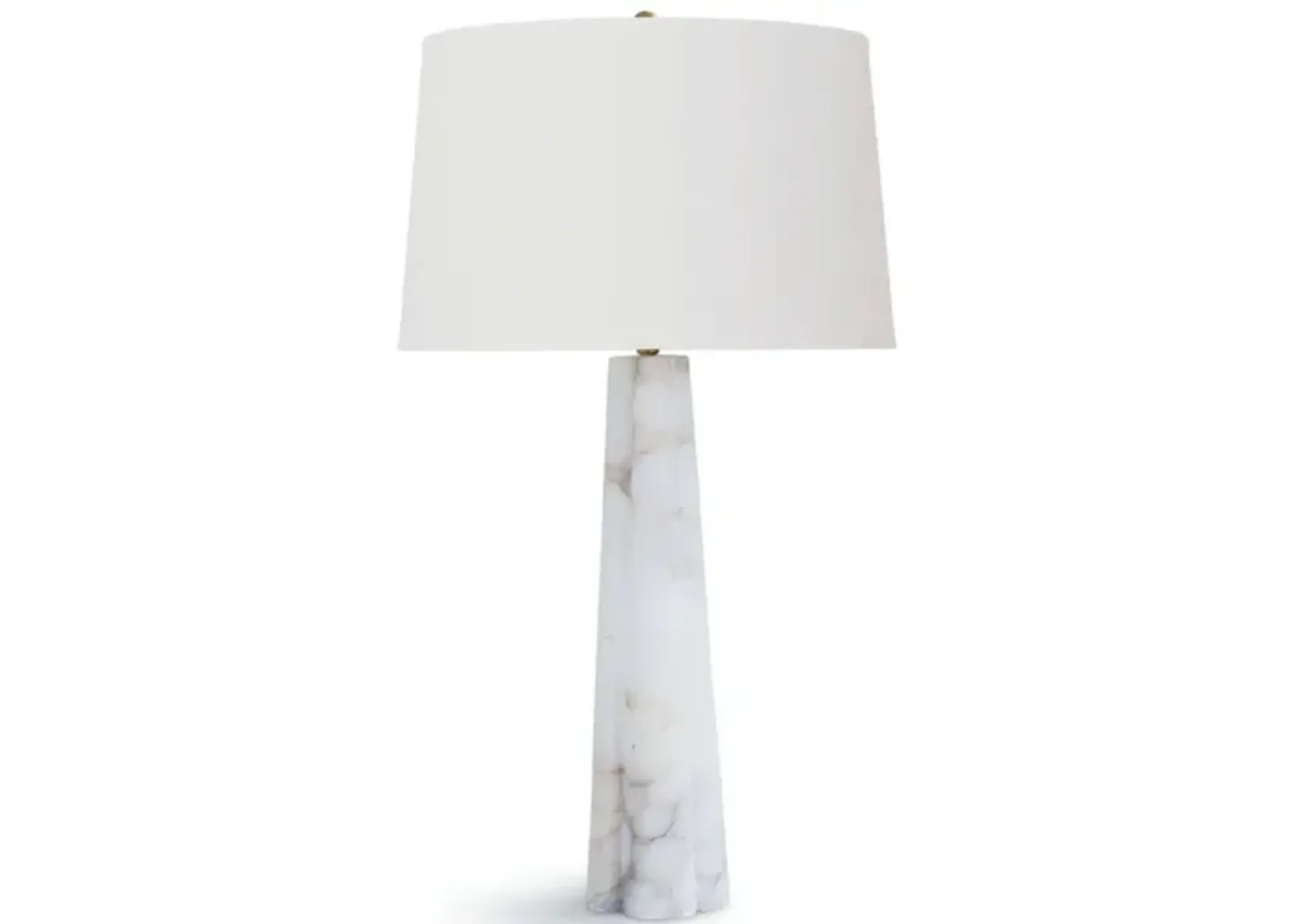 Quatrefoil Alabaster Table Lamp by Regina Andrew