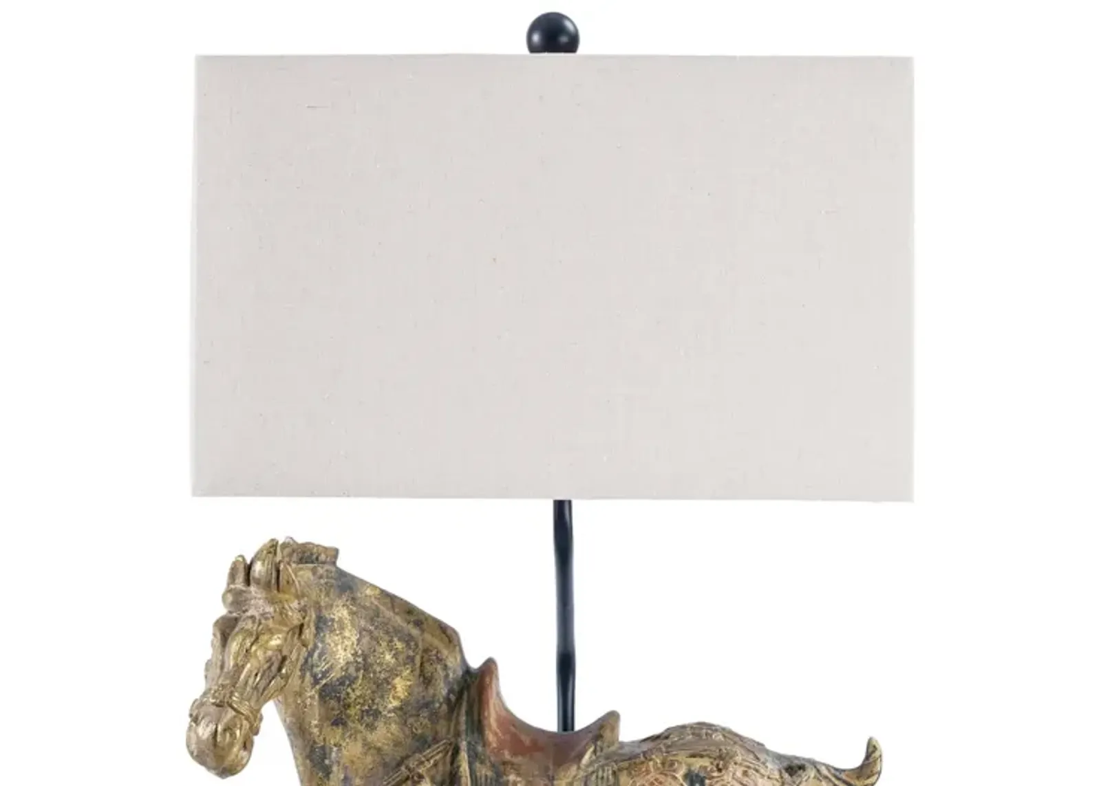 Southern Living Dynasty Horse Table Lamps Pair by Regina Andrew