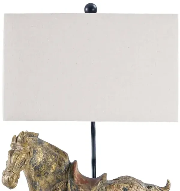 Dynasty Horse Table Lamps Pair by Regina Andrew