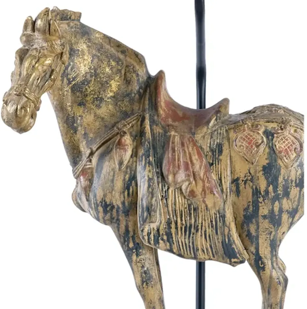 Southern Living Dynasty Horse Table Lamps Pair by Regina Andrew