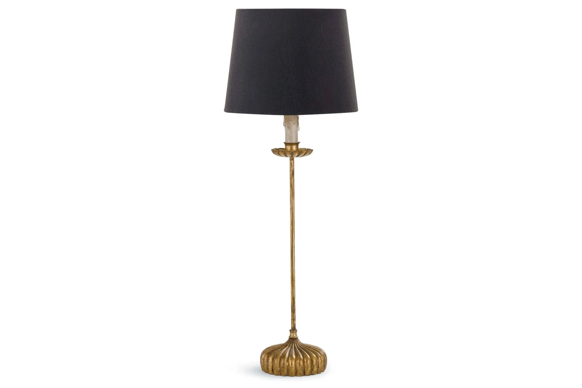 Clove Stem Buffet Table Lamp With Black Shade by Regina Andrew