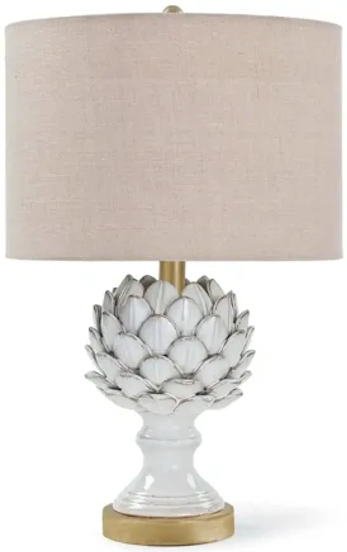 Leafy Artichoke Ceramic Table Lamp by Regina Andrew