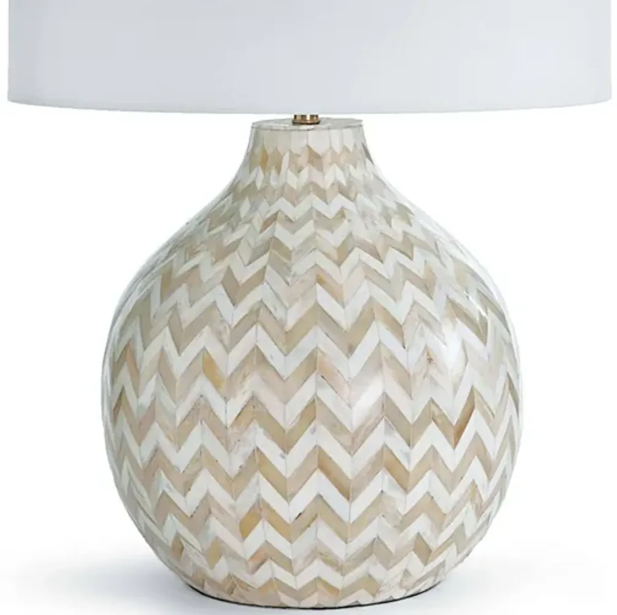 Chevron Natural Bone Table Lamp by Regina Andrew