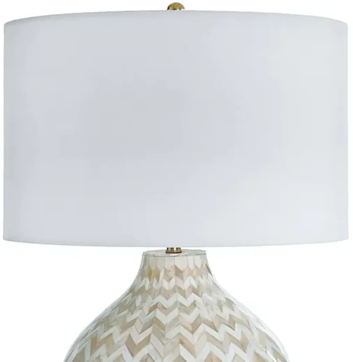 Chevron Natural Bone Table Lamp by Regina Andrew