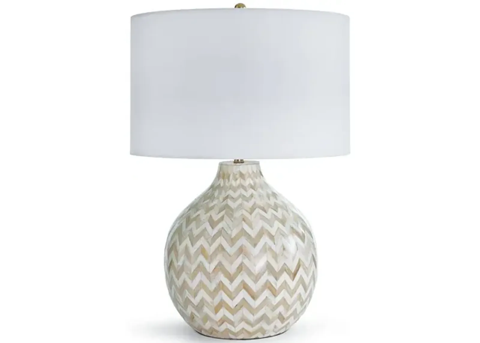 Chevron Natural Bone Table Lamp by Regina Andrew