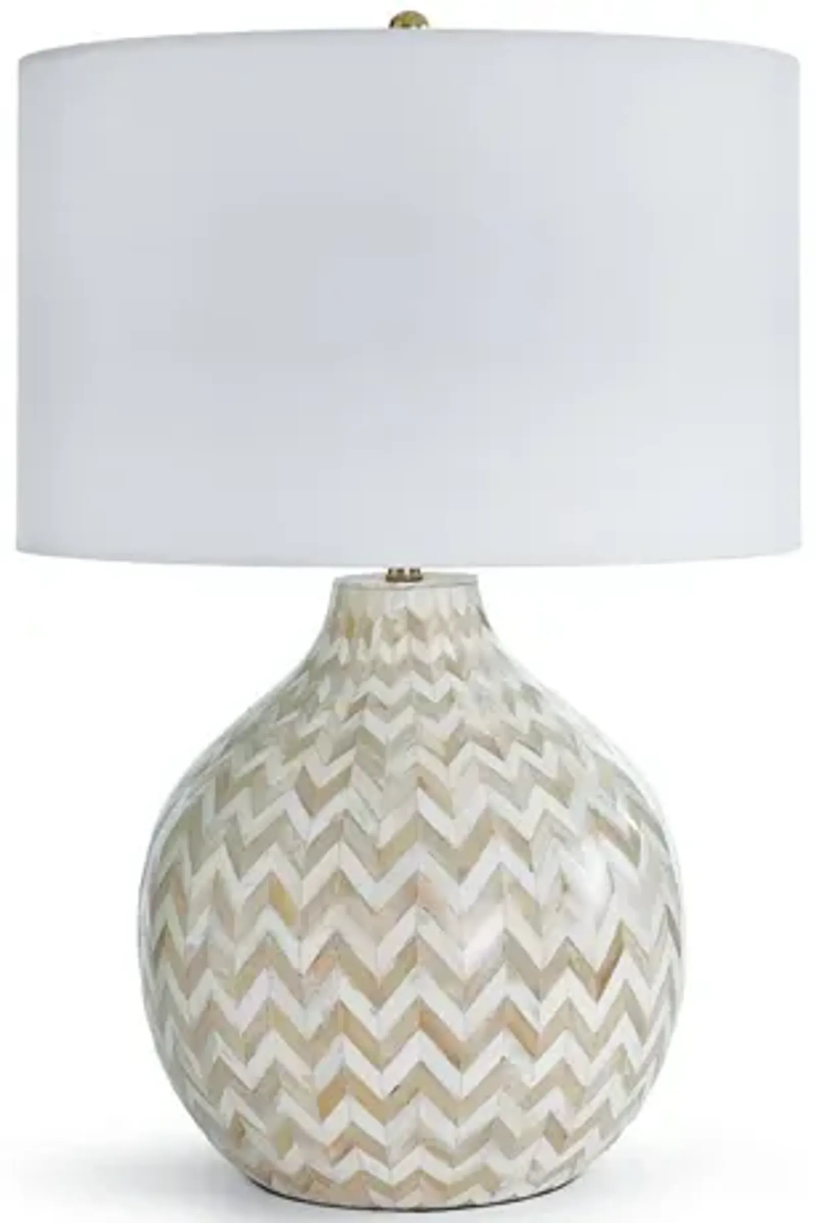 Chevron Natural Bone Table Lamp by Regina Andrew