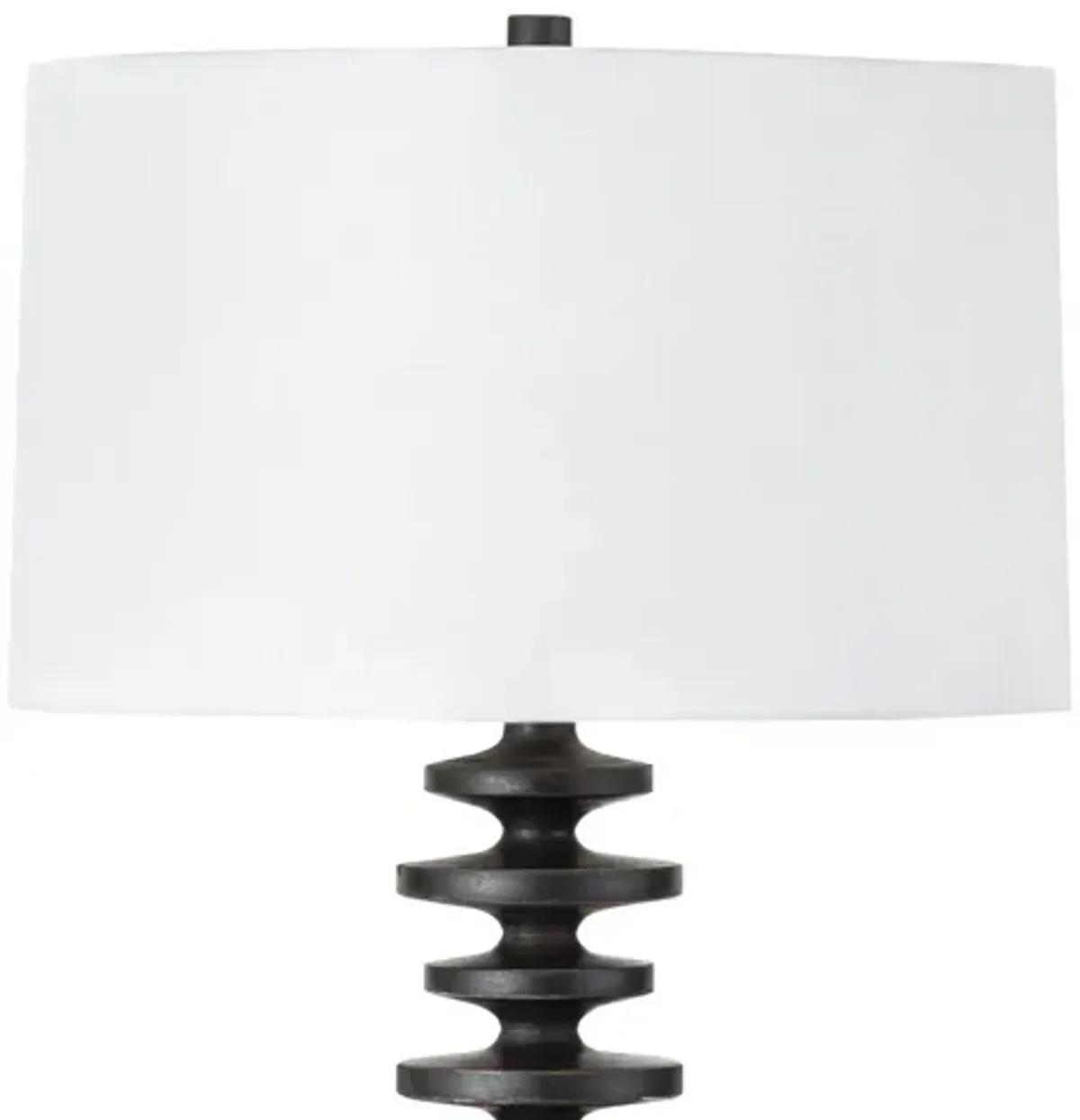 Fishbone Ebony Buffet Table Lamp by Regina Andrew