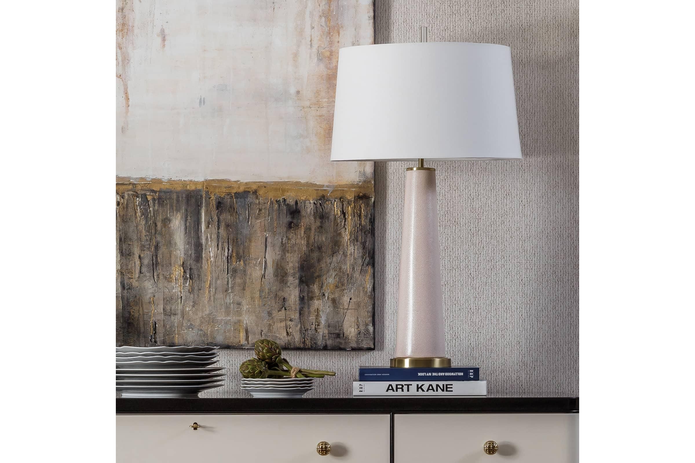 Audrey Blush Ceramic Table Lamp by Regina Andrew