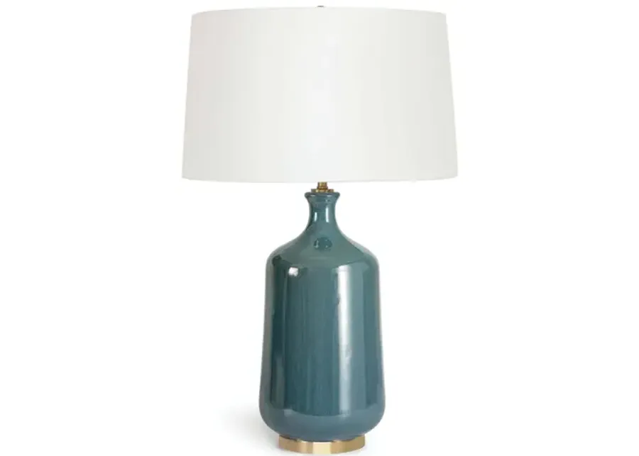 Glace Blue Ceramic Table Lamp by Regina Andrew