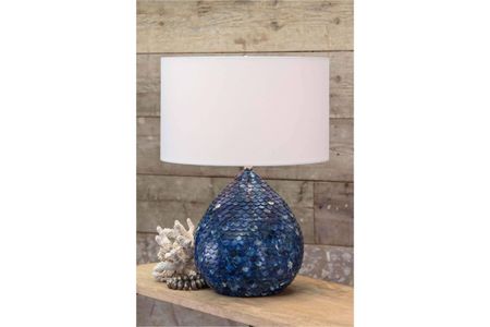 Sirene Blue Table Lamp by Regina Andrew