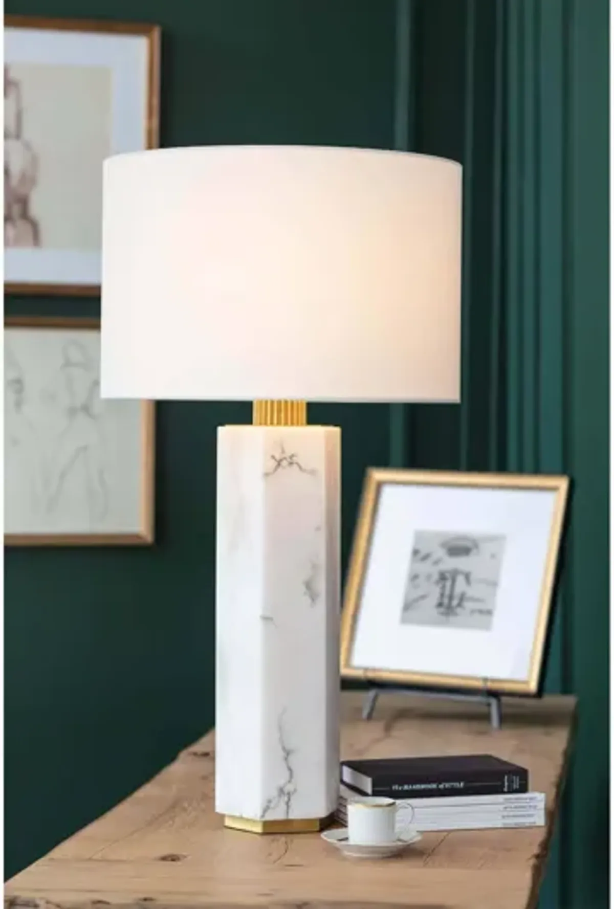 Gear Alabaster Table Lamp by Regina Andrew