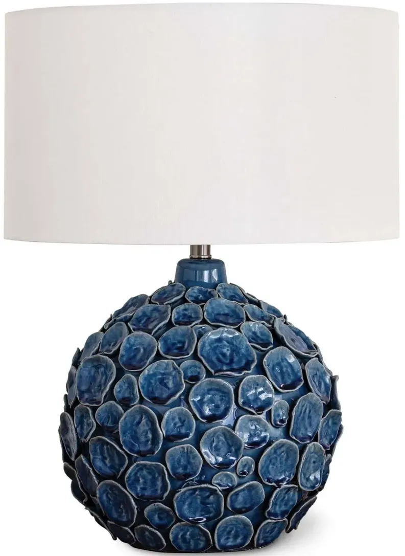 Lucia Blue Ceramic Table Lamp by Regina Andrew