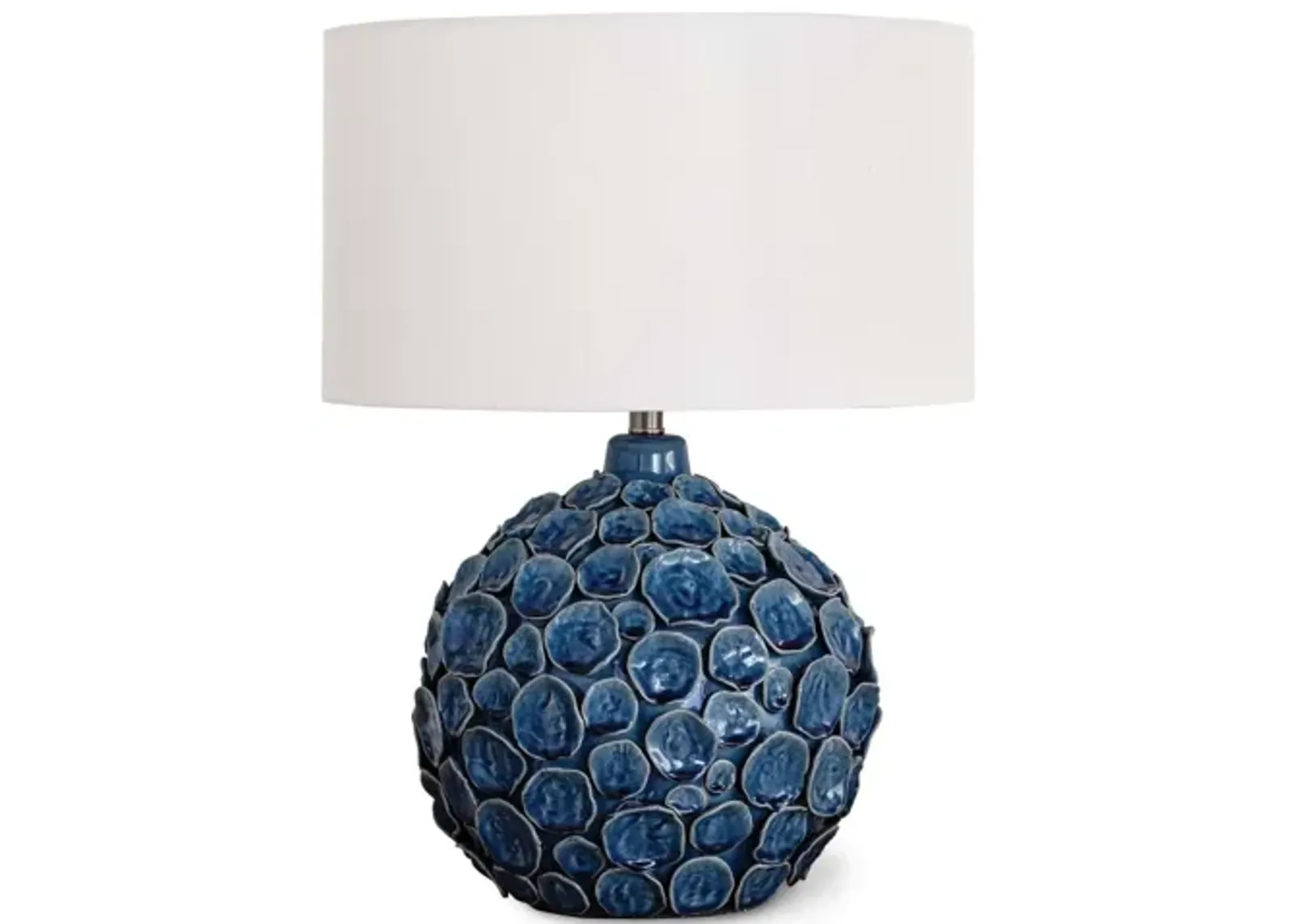 Lucia Blue Ceramic Table Lamp by Regina Andrew