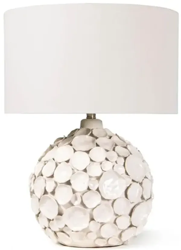 Lucia White Ceramic Table Lamp by Regina Andrew