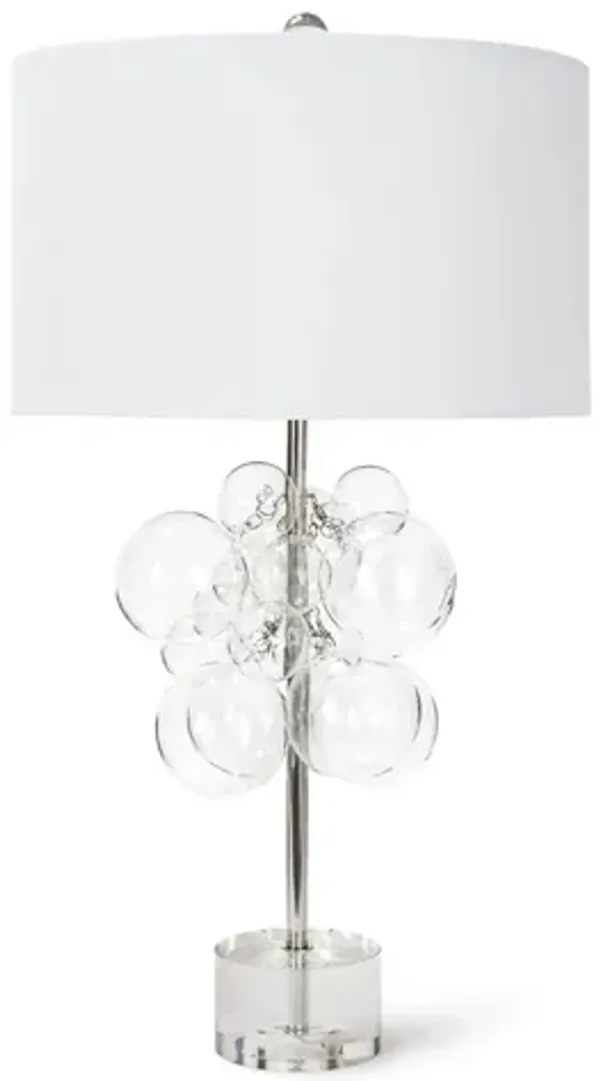 Bubbles Clear Table Lamp