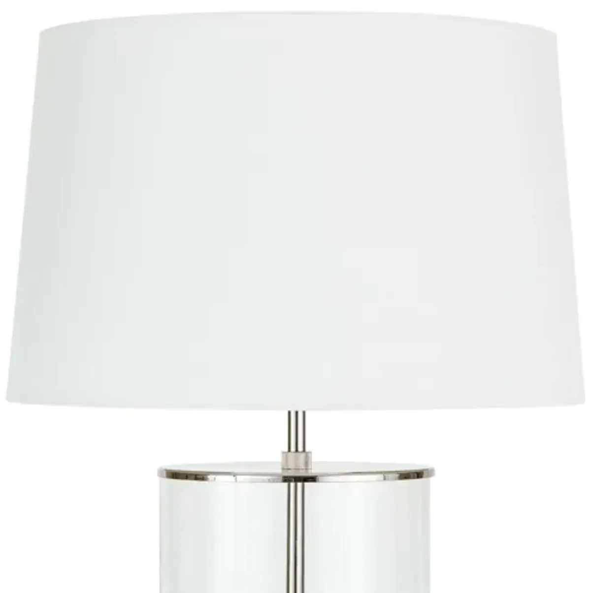 Magelian Polished Nickel Glass Table Lamp by Regina Andrew