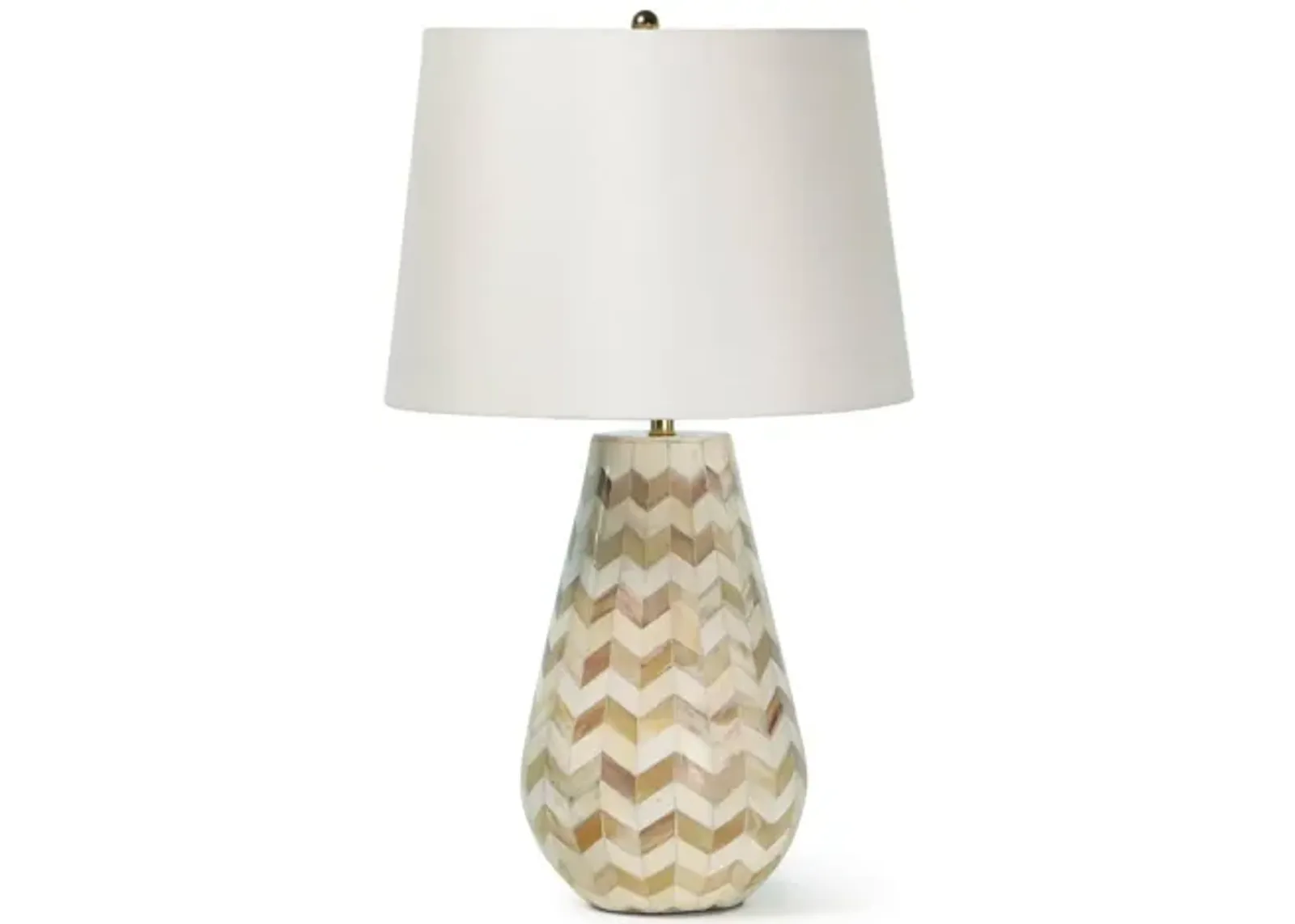 Cassia Natural Chevron Table Lamp by Regina Andrew