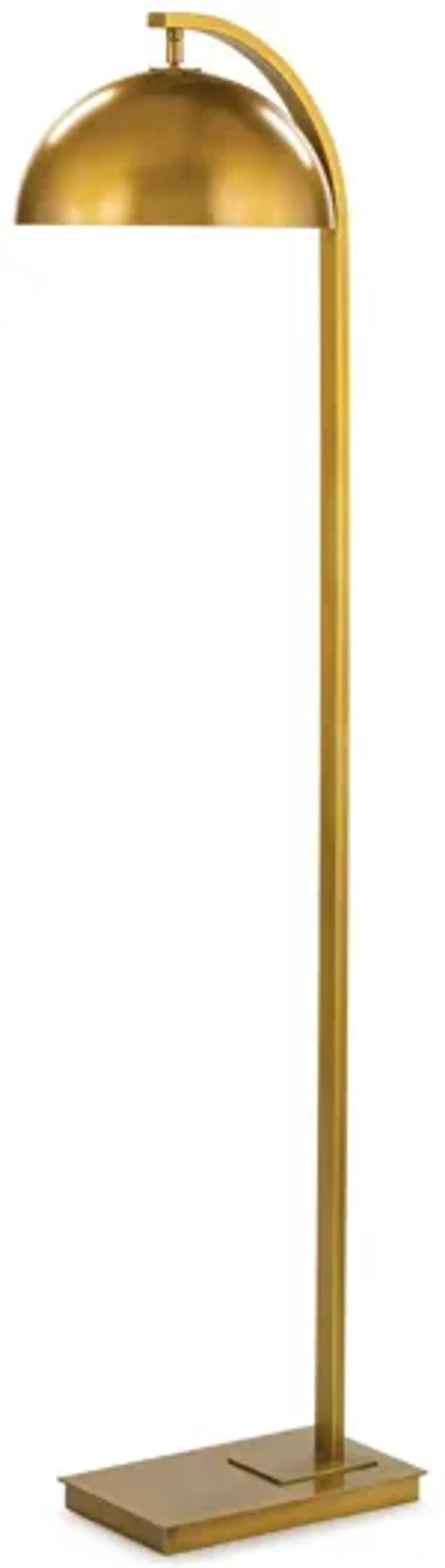 Otto Natural Brass Floor Lamp by Regina Andrew